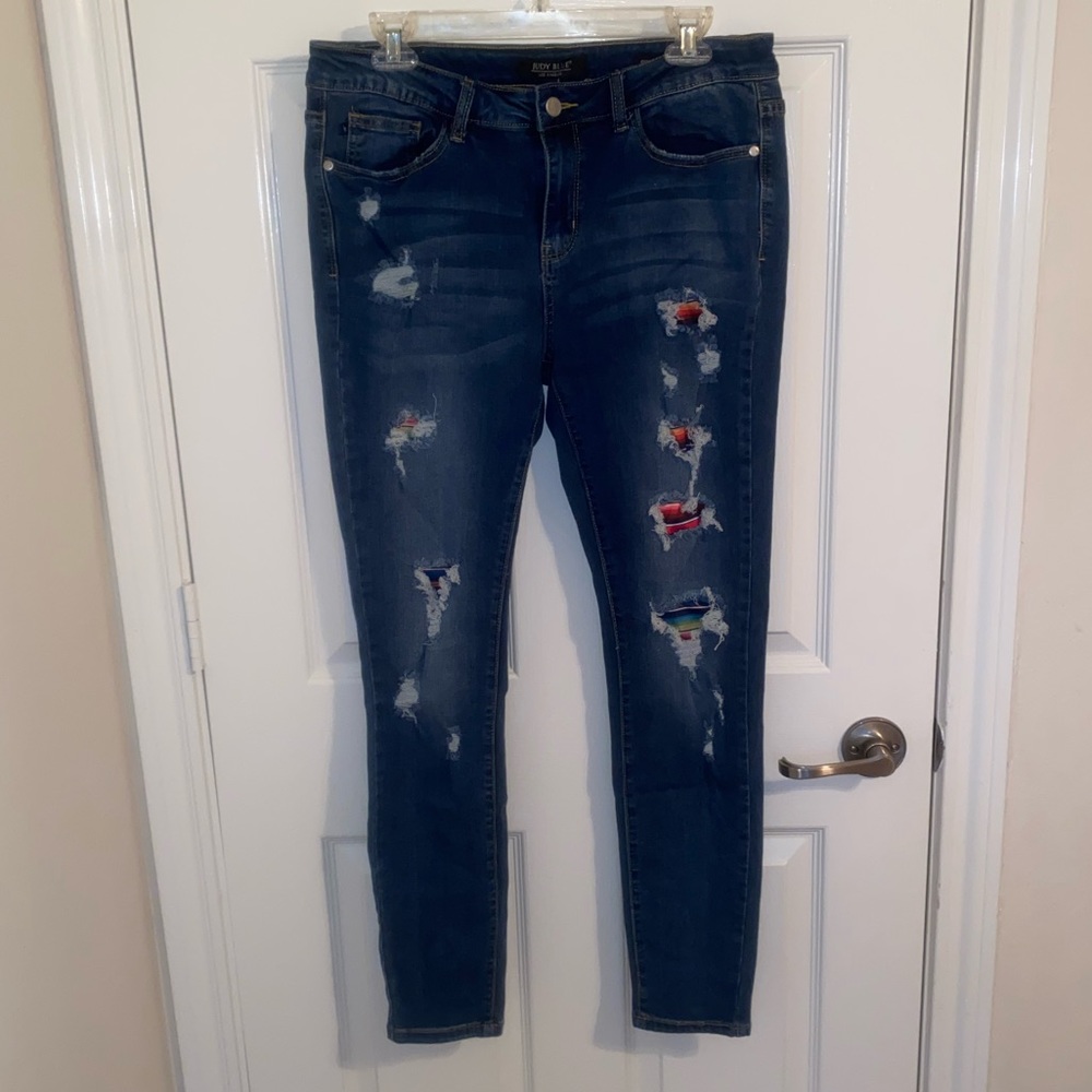 Judy Blue Serape Skinny Jeans, Size 13/31